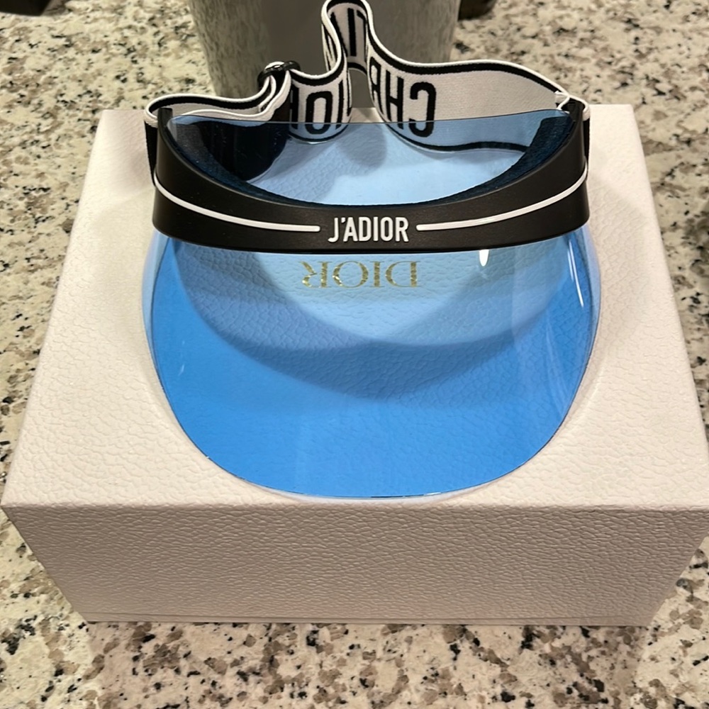 Christian Dior visor blue / black/ white